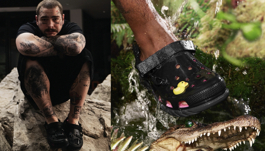 第五波合作來啦！粉嫩嫩趣味拖鞋，Post Malone 再次攜手 Crocs 推出全新聯乘系列