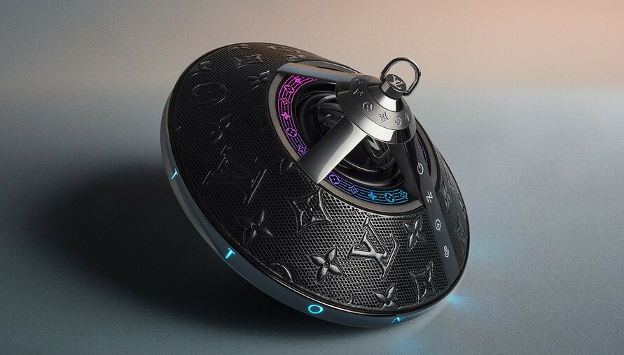 欸X！是飛碟欸！Louis Vuitton 打造最新便攜式「Horizo​​n Light Up」無線音響設備，超騷炫彩光加上低調奢華皮革