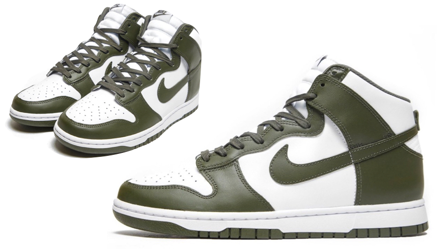 經典配色將回歸！Nike Dunk High「Cargo Khaki」清爽橄欖綠白配，簡約設計下手好easy！