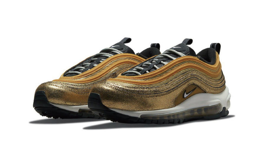 潮流回頭，作舊當道！ Nike Air Max 97「Cracked Gold」全新配色官方圖輯釋出，磨損金屬細節超吸睛