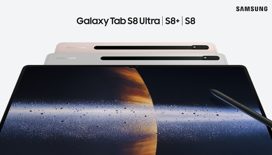 史上最霸氣、前衛及全能的Galaxy平板，Galaxy Tab S8旗艦系列，顛覆工作、影音生態圈