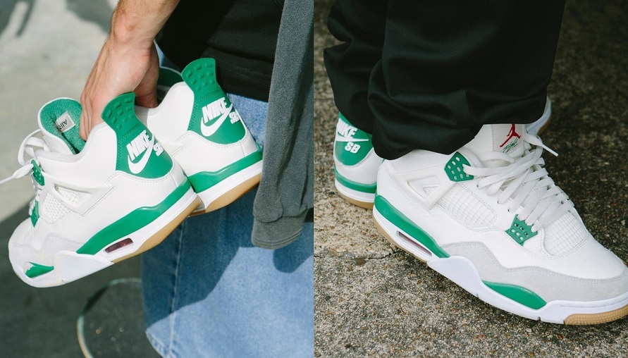 Nike SB x Air Jordan 4 "PINE GREEN"細節一覽無遺！