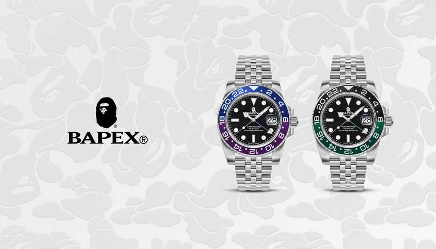 一入BAPEX深似海，A BATHING APE®推出新款BAPEX TYPE 2腕錶系列，搭配黑綠與藍紫雙色錶圈！