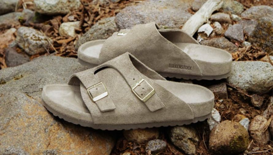 從鞋墊到鞋面的一致灰褐色調，Zurich 鞋型Birkenstock x BEAMS，超級舒適的高級感就在這裡！