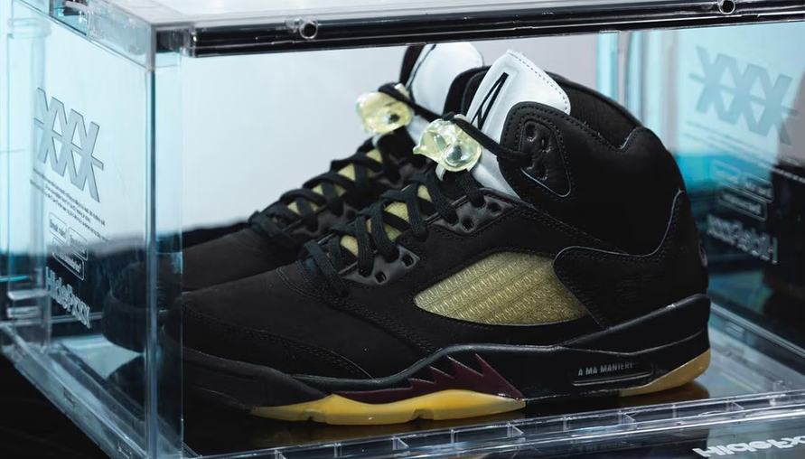 掀起黑色風暴： A Ma Maniére x Air Jordan 5 聯名鞋款，時尚與運動的完美融合