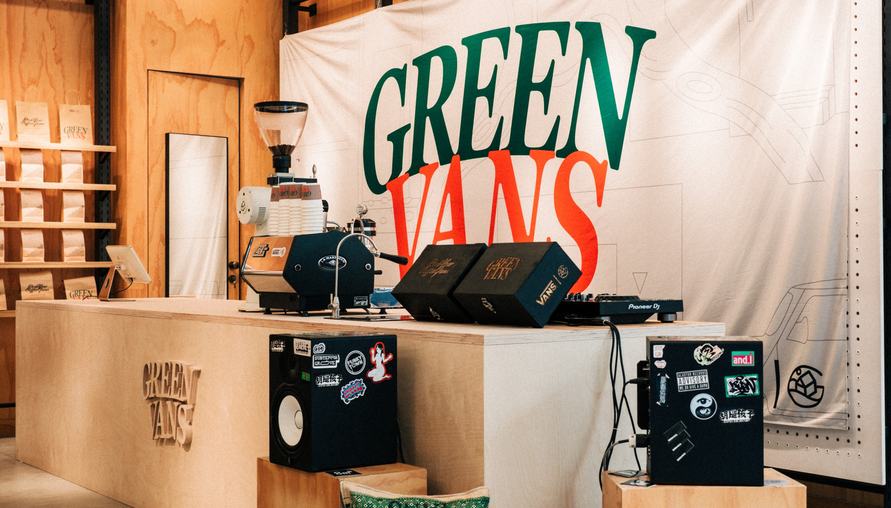 咖啡愛好者的新潮天堂：GREEN VANS 限時咖啡店開幕！