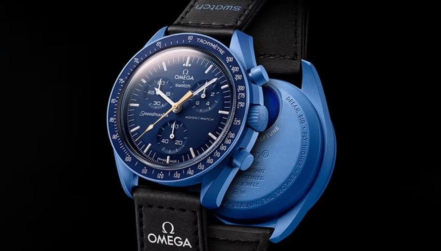 Swatch 聯手 OMEGA 打造限量「海王星」MoonSwatch：滿月之夜的金色契機！