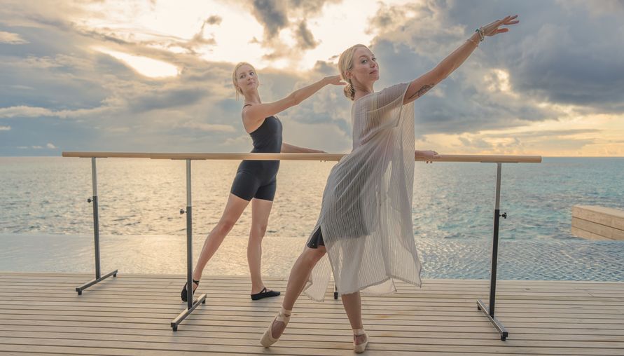 馬爾地夫法雷斯安凡尼度假酒店再次推出芭蕾靜修班，讓您在天堂島上舞動靈魂