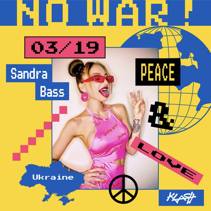 用音樂取代槍聲，KLASH 和平派對邀請烏克蘭女 DJ Sandra Bass，夜晚喧囂致敬自由和平