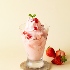 草莓晶珠豆漿冰沙