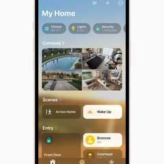 「家庭」app 讓使用者能更輕易地掌控、管理並查看他們的配件。